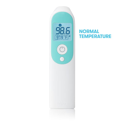 Frida Baby Infrared Thermometer 3 In 1 Ear, Forehead + Touchless For Babies, Toddlers, Adults, And Bottle Temperatures, White