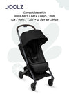 Newborn Insert for Aer+ / Aer2 / Day5 / Hub Strollers | Cosy Infant Seat Cushion | Easy Fold with Buggy | Lightweight Travel-Friendly Baby Support | 70 x 30 x 8 cm - Space Black