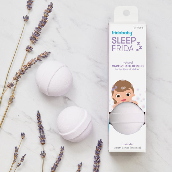 Frida Baby Natural Sleep Bath Bombs, Lavender Essential Oil Bath Bombs for Bedtime, Relaxing & Calming Shower Bombs with Aromatherapy Oil for Better Sleep