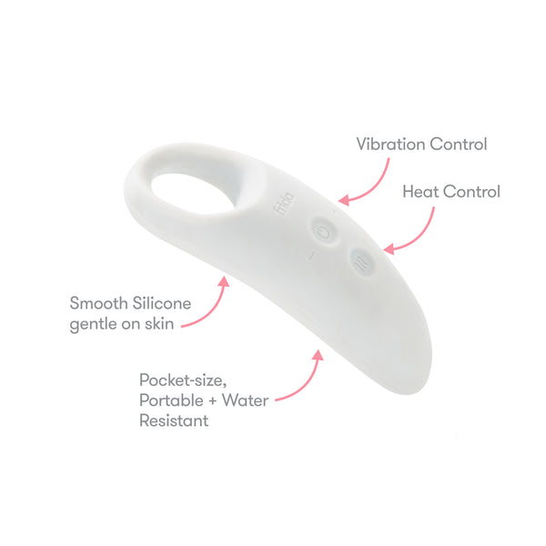 Frida Mom 2-in-1 Lactation Massager - Multiple Modes of Heat + Vibration for Clogged Milk Ducts, Increase Milk Flow, Breast Engorgement - USB Cord Included