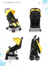 Jeep Compact Air Stroller by Delta Children | Lightweight Travel Stroller | One-Hand Fold | Reclining Seat | UPF 50+ Sun Canopy | Storage Basket | Smooth Ride | 5-Point Harness
