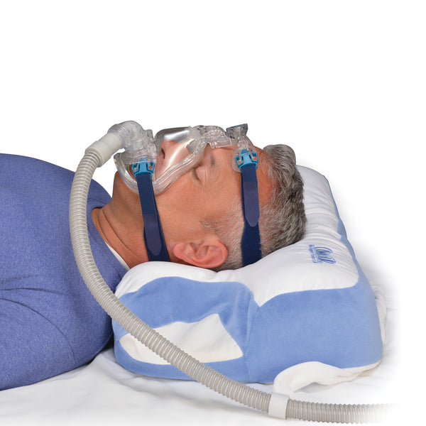 Contour CPAP Pillow 2.0 - 2-in-1 Cooling Plush CPAP Comfort Pillow - Reduce Air Leaks & Mask Pressure, Hose Tangles, Mask Discomfort & Adjust Thickness, for Side, Stomach, Back Sleepers, All Masks - White