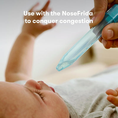 Frida Baby NoseFrida Saline Mist Spray, Baby Saline Nasal Spray for Allergy Relief to Soften Nasal Passages, Baby Saline Spray for Use Before NoseFrida The SnotSucker, 3.4 fl.oz.