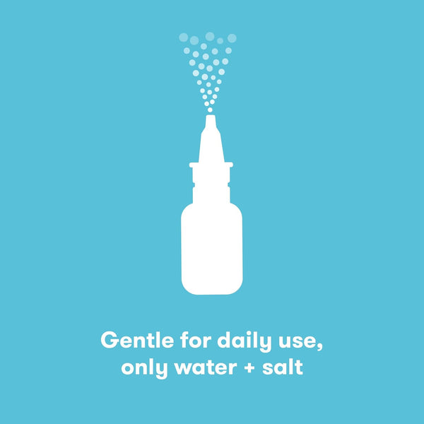 Frida Baby Nasal Aspirator, NoseFrida Baby Nose Sucker with 10 Extra Filters + All-Natural Saline Nasal Spray for Babies, 0.68 fl oz