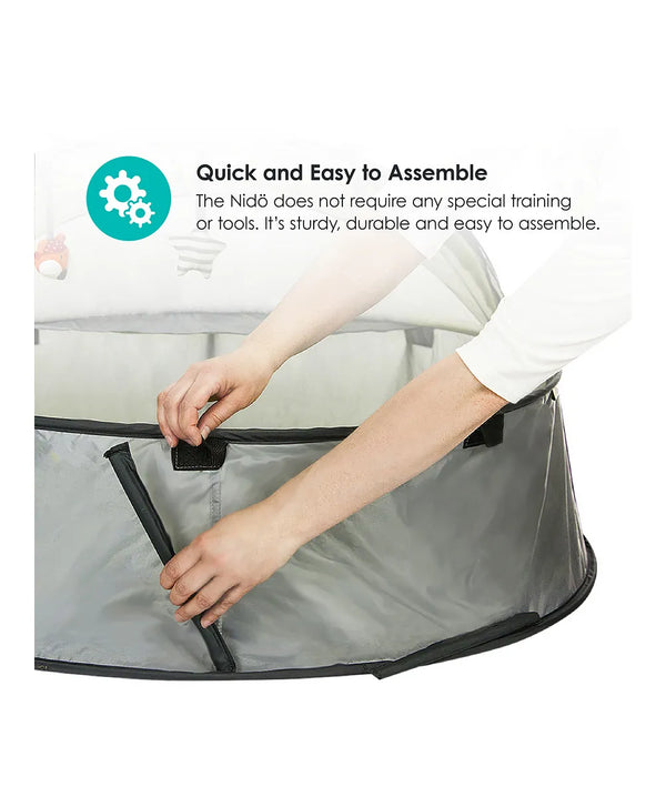 BBLUV Nido Travel & Play Tent for Babies | SPF 50+ UV Protection, Mosquito Net, Easy Pop-Up Design | Portable, Foldable & Lightweight Tent for Beach, Park & Travel