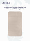 Stylish Diaper Backpack | Spacious Baby Bag with Portable Changing Pad | Insulated Bottle Compartment | Laptop Pocket | Eco-Friendly | Compatible with Hub/Day/Geo | Sandy Taupe | 43.5 x 32.5 x 13.5 cm - Sandy Taupe