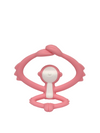 Mombella Hugging Monkey Teether Toy for Babies 5+ Months – BPA-Free, Soft Silicone, Safe & Fun Design for Teething Relief, Easy-Grip, Ideal Gift - Pink