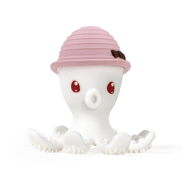 Mombella Ollie Octopus Teether Toy for Babies 5+ Months – Original Design, BPA-Free, Soft Silicone, Perfect for Teething Relief & Sensory Play - Old Rose
