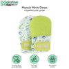 Munch Minis Newborn Anti-Scratch + Chew Mitts | Dual-Sided Silicone Suckle Cap & Protective Fabric | Adjustable Strap | BPA-Free | 0-3 Months | Machine Washable | Set of 2 - MINI02D