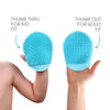 Frida Baby DermaFrida the Bath Mitt | Toddler Quick-Dry Body Bath Brush, Silicone, Replacement to Kid's Washcloth | Fits Both Parent or Child for Early Stage Development