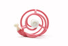 Mombella Snail Rattle Sensory Teether Toy for Babies 3+ Months – BPA-Free, Soft Silicone, Vibrant Colors, Safe and Fun Teething Relief, Ideal for Sensory Development - Pink