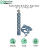 Teether - Nautical & Baby Shark | Multi-Purpose Teething Toy | Soft, Food-Grade Silicone | Adjustable Loop | BPA-Free | Easy Grip | 11 x 6.5 x 3 cm - TTT09NB