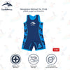 Warma Wetsuit | 2.5mm Neoprene Baby Swimwear | Adjustable Shoulder Straps | 100% UV Protection | Soft Lycra Binding | Blue Palm | Ideal for Pool & Beach | 2 - 3 years
