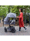 Universal Baby Stroller Parasol UPF50+ Sun Protection | Adjustable Flexible Arm Clip-On Umbrella | Sandy Taupe | Fits Multiple Strollers | Lightweight Shade 30 CM - Sandy Taupe
