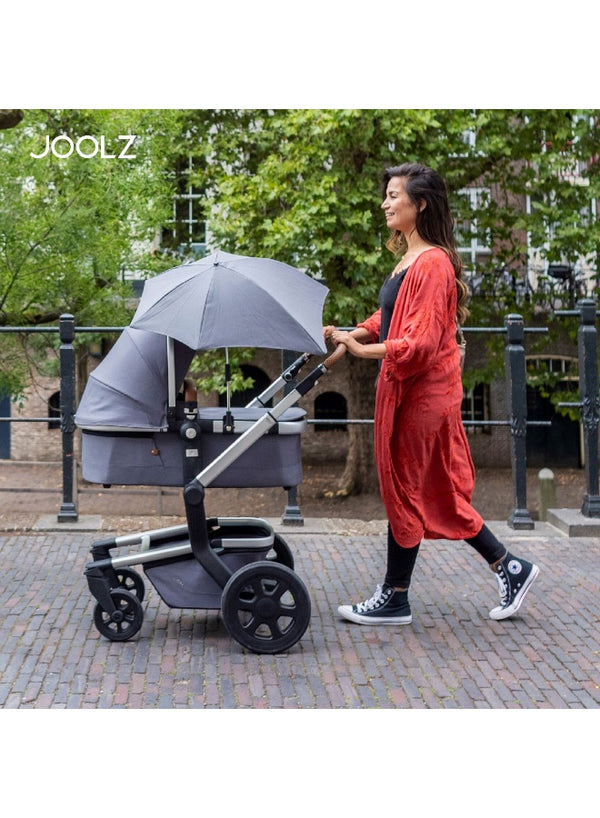 Universal Baby Stroller Parasol UPF50+ Sun Protection | Adjustable Flexible Arm Clip-On Umbrella | Sandy Taupe | Fits Multiple Strollers | Lightweight Shade 30 CM - Sandy Taupe