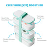 Frida Baby Mobile Medicine Cabinet Travel Kit | Baby Essentials Gift Set Includes NoseFrida Snotsucker, Rectal Thermometer, MediFrida Medicine Dispenser with Portable Carrying Case