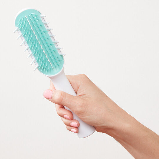 Frida Baby Thick or Curly Hair Detangler Brush for Kids, Toddler Hairbrush Detangles Knots Without Tears or Breakage, Comb Teeth and Bristle Design
