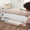 Regalo Extra Long Swing Down Bed Rail – Safe & Secure Toddler Bed Guard, Easy Fold Down, Sturdy & Breathable Mesh, Fits Twin to Queen Size Beds