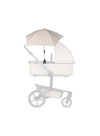 Universal Baby Stroller Parasol UPF50+ Sun Protection | Adjustable Flexible Arm Clip-On Umbrella | Sandy Taupe | Fits Multiple Strollers | Lightweight Shade 30 CM - Sandy Taupe