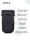 Travel Bag for Joolz Aer2 & Aer+ Stroller | Protects from Scratches & Impacts | Backpack Style | Adjustable for Buggy & Cot | Easy to Carry | Fits Joolz Aer2 | 50x35x20 cm - black