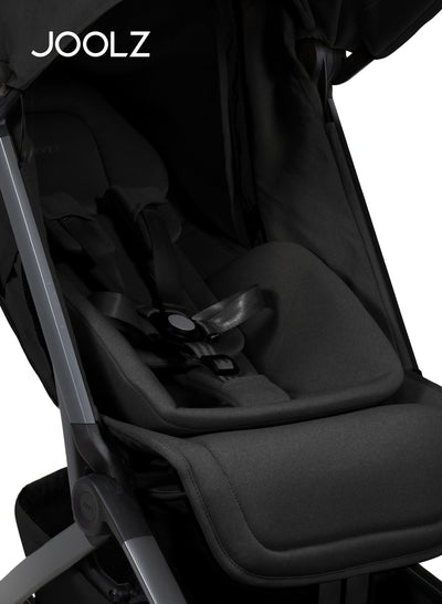 Newborn Insert for Aer+ / Aer2 / Day5 / Hub Strollers | Cosy Infant Seat Cushion | Easy Fold with Buggy | Lightweight Travel-Friendly Baby Support | 70 x 30 x 8 cm - Space Black