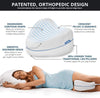 Contour Legacy Leg Pillow for Back, Hip, Legs, Knee & Joints | Memory Foam Cushion Pregnancy & Leg Positioner Pillows for Side Sleeping & Back Pain | As Seen on TV, White 29-450R