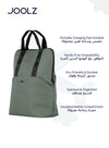 Stylish Diaper Backpack | Spacious Baby Bag with Portable Changing Pad | Insulated Bottle Compartment | Laptop Pocket | Eco-Friendly | Compatible with Hub/Day/Geo | Forest Green | 43.5 x 32.5 x 13.5 cm - Forest green