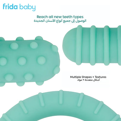 Get-A-Grip Teether – 3-in-1 Silicone Teething Toy, Easy-Hold Design, BPA-Free, Textured for Gum Relief, Soothes Sore Gums, Baby Essentials for 3+ Months