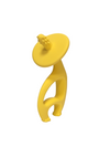 Mombella Dancing Elephant Teether Toy for Babies 4+ Months – BPA-Free, Soft Silicone, Safe and Fun Design for Teething Relief, Easy to Hold - Yellow