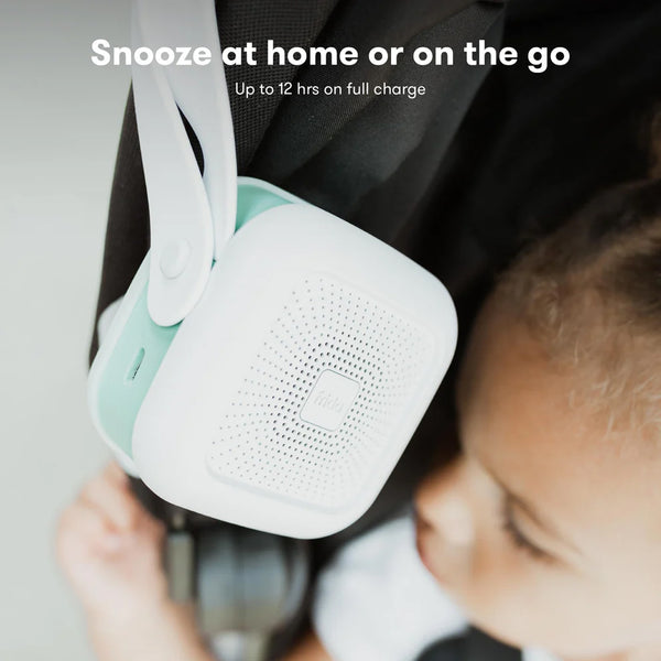 Frida Baby 2-in-1 Portable Sound Machine for Baby + Nightlight | White Noise Sound Machine for Baby with 5 Soothing Sounds & 3 Nightlight Modes | Travel Sound Machine Attaches to Strollers & Car Seats