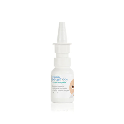 Frida Baby NoseFrida Nasal Saline Spray, Baby Saline Drops + Spray to Soften Nasal Passages, 0.68 fl oz