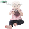 3-in-1 Sensory Teething Toy & Bib | Pinky Penguin | 100% Food Grade Silicone | Adjustable Strap | BPA Free | Soft & Reversible Bib | For Babies 2-3 Months | 26.16 x 18.79 x 4.82 CM - BB05PE
