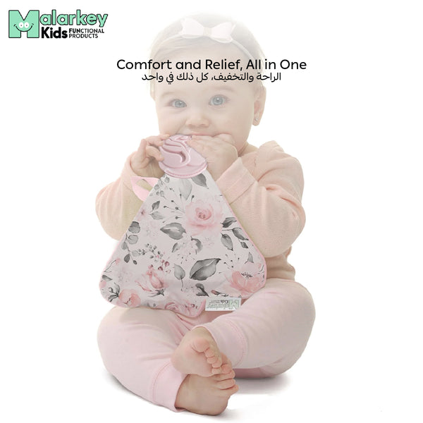 Teething Blanket for Babies | Soft Silicone Teether | Cactus Design | BPA-Free & Safe | Machine Washable | 25 x 25 x 3 cm | Suitable for 3-12 Months - MB15RP
