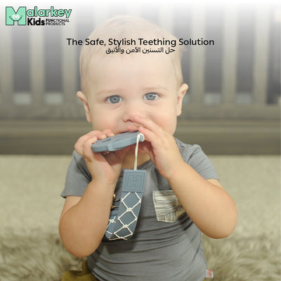 Teether - Nautical & Baby Shark | Multi-Purpose Teething Toy | Soft, Food-Grade Silicone | Adjustable Loop | BPA-Free | Easy Grip | 11 x 6.5 x 3 cm - TTT09NB