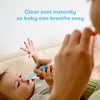 Frida Baby Nasal Aspirator, NoseFrida Baby Nose Sucker with 10 Extra Filters + All-Natural Saline Nasal Spray for Babies, 0.68 fl oz