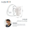 Wearable MESH Aerosol | Hands-Free Therapy for Respiratory Treatment | Fast & Quiet | Rechargeable Lithium Battery | Includes Masks, Mouthpiece, Carrying Case | Self-Cleaning Function