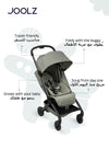Newborn Insert for Aer+ / Aer2 / Day5 / Hub Strollers | Cosy Infant Seat Cushion | Easy Fold with Buggy | Lightweight Travel-Friendly Baby Support | 70 x 30 x 8 cm - Forest Green