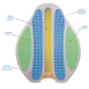 Contour Freedom Back Lumbar Support Cushion – Full-Length Comfort from Upper Back to Hips with Unique Spinal Channel, Lateral Wings & Lower Center Cutout. Lightweight Design Fits in More Chairs, Including Car Seats!