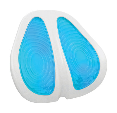 Contour Revolutionary Lumbar Cushion with KoolGel | Features Therapeutic Cooling & Soothing Comfort | Generous Coccyx Cutout Relieves Tailbone Pressure | Improves Posture & Spinal Alignment - KoolGel