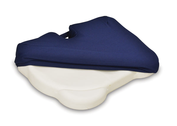 Contour Kabooti Coccyx Foam Seat Cushion 17" Blue, Donut Cushion 3-in-1 Seat Cushion Reduces Pressure & Comforts Sore & Sensitive Areas | For Your Sensitive Bottom Area | The Seat Cushion – Navy Blue, 17"