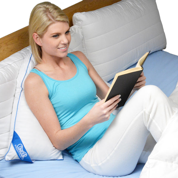 Contour L-shaped bed & Body Support Pillow – Alleviates Shoulder Pain, Knee & Hip Support for Side, Back & Stomach Sleepers. Optimizes Comfort, Eases Pressure & Discomfort for a Restful Night's Sleep