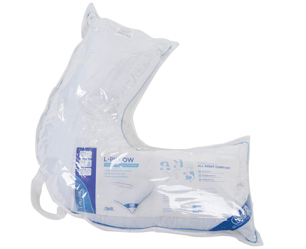 Contour L-shaped bed & Body Support Pillow – Alleviates Shoulder Pain, Knee & Hip Support for Side, Back & Stomach Sleepers. Optimizes Comfort, Eases Pressure & Discomfort for a Restful Night's Sleep