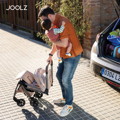 Aer² Compact & Lightweight Baby Stroller | One-Hand Fold | Suitable from Newborn to Toddler | Easy Steering | Airplane Friendly | Ultra-Compact | 44x53x23.5 CM | Sandy Taupe | 6.2 Kg