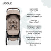 Aer² Compact & Lightweight Baby Stroller | One-Hand Fold | Suitable from Newborn to Toddler | Easy Steering | Airplane Friendly | Ultra-Compact | 44x53x23.5 CM | Sandy Taupe | 6.2 Kg