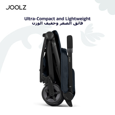 Aer² Compact & Lightweight Baby Stroller | One-Hand Fold | Suitable from Newborn to Toddler | Easy Steering | Airplane Friendly | Ultra-Compact | 44x53x23.5 CM | Navy Blue | 6.2 Kg