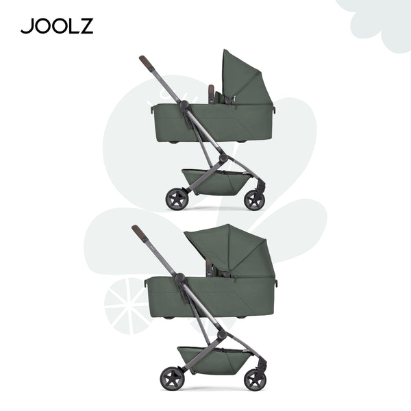 Aer² Compact & Lightweight Baby Cot | Self-Standing Fold | Suitable for Newborns | Forest Green | Breathable Mattress | UPF 50+ Sun Protection | Ultra-Compact | 90x42x15 CM | 3.9 Kg