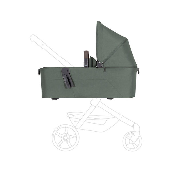 Aer² Compact & Lightweight Baby Cot | Self-Standing Fold | Suitable for Newborns | Forest Green | Breathable Mattress | UPF 50+ Sun Protection | Ultra-Compact | 90x42x15 CM | 3.9 Kg