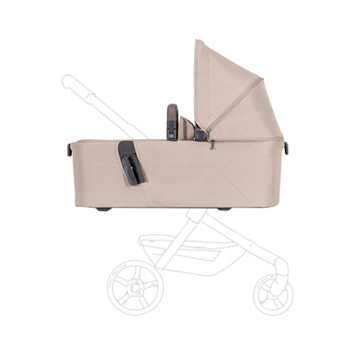 Aer² Compact & Lightweight Baby Cot | Self-Standing Fold | Suitable for Newborns | Sandy Taupe | Breathable Mattress | UPF 50+ Sun Protection | Ultra-Compact | 90x42x15 CM | 3.9 Kg