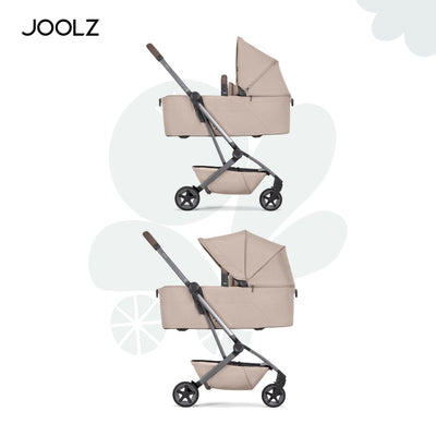 Aer² Compact & Lightweight Baby Cot | Self-Standing Fold | Suitable for Newborns | Sandy Taupe | Breathable Mattress | UPF 50+ Sun Protection | Ultra-Compact | 90x42x15 CM | 3.9 Kg