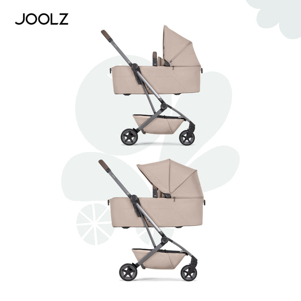 Aer² Compact & Lightweight Baby Cot | Self-Standing Fold | Suitable for Newborns | Sandy Taupe | Breathable Mattress | UPF 50+ Sun Protection | Ultra-Compact | 90x42x15 CM | 3.9 Kg
